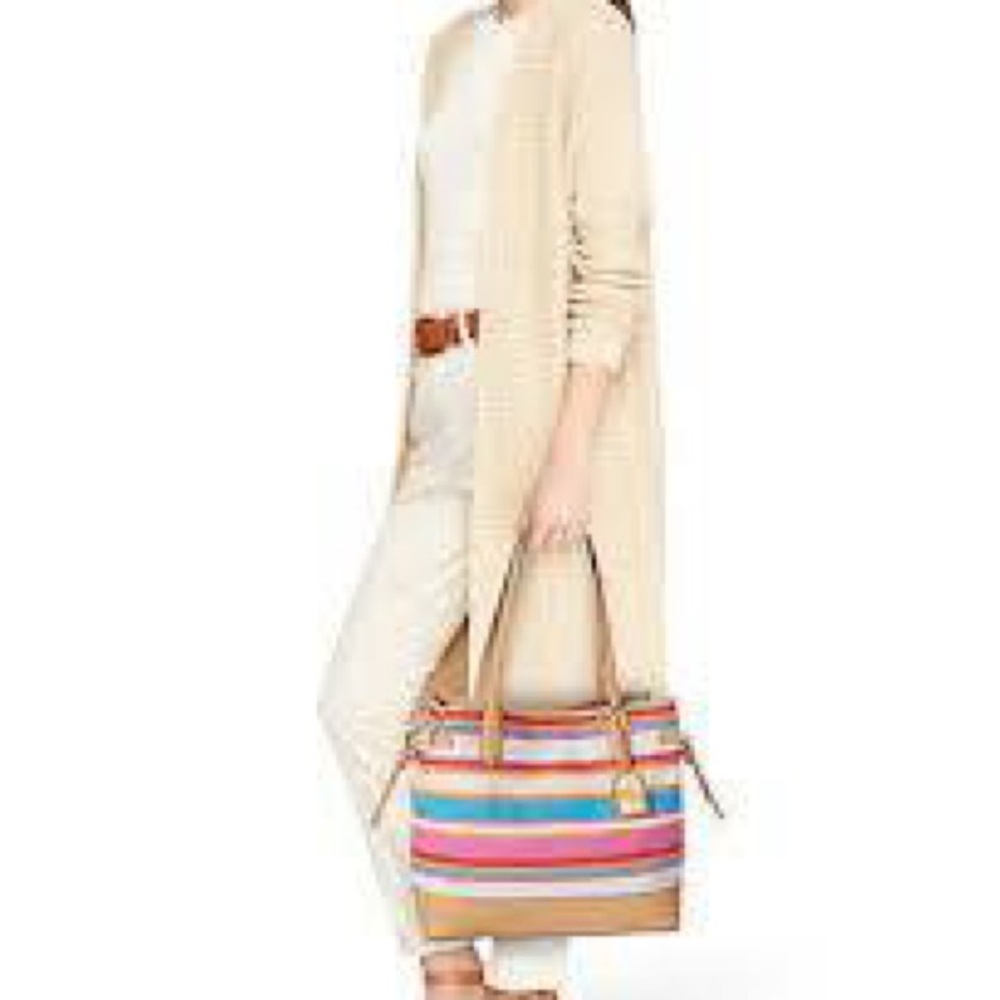 Ralph Lauren genuine Striped Colorful Canvas Bag.. excellent condition